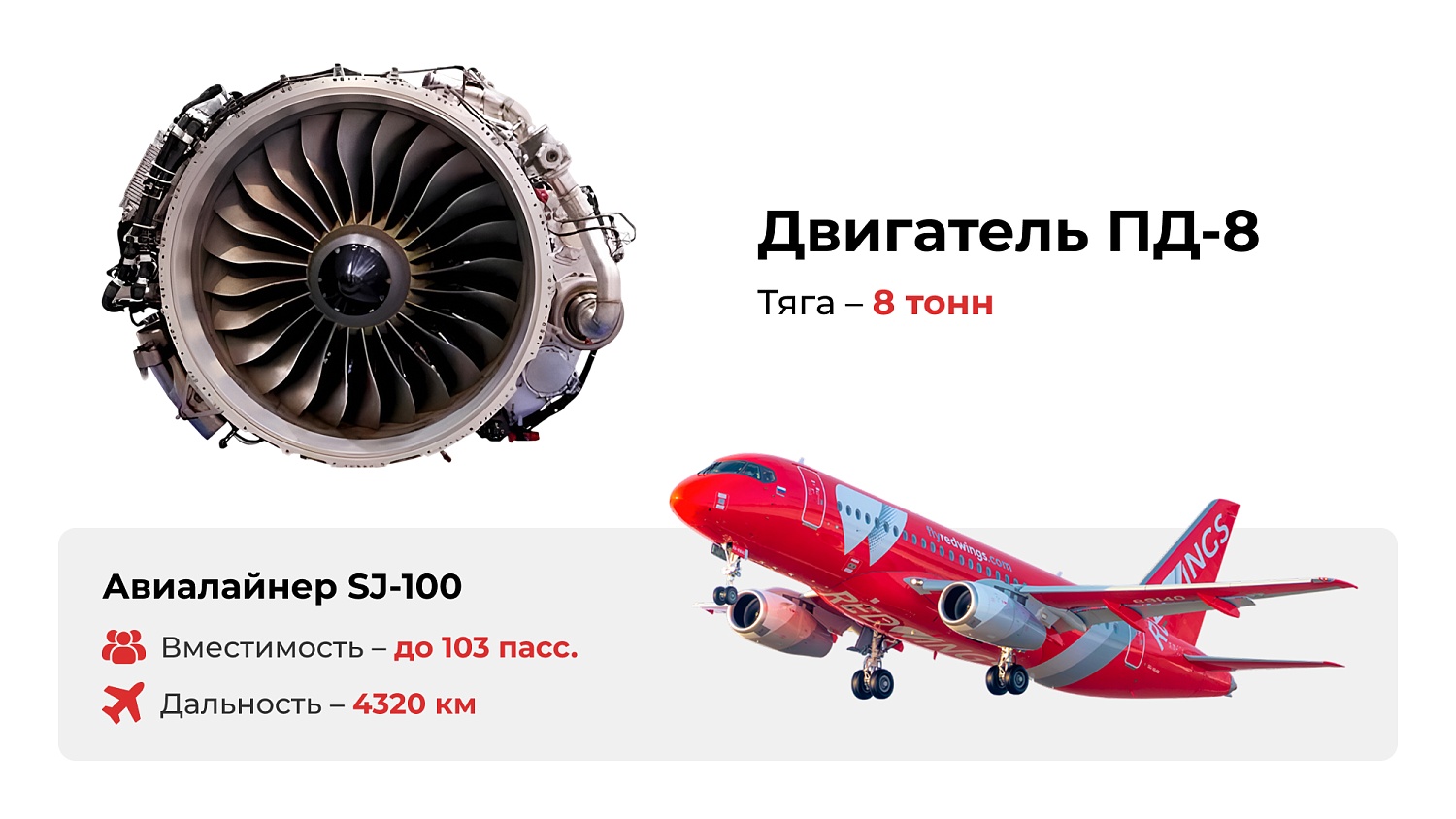 Основные авиадвигатели, использующие компоненты РОТЕК КМ